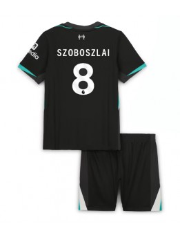 Liverpool Dominik Szoboszlai #8 Replika Borta Kläder Barn 2024-25 Kortärmad (+ byxor)